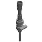 1/2" Brass Corporation Stop - 10"