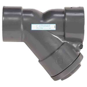 1" CPVC Y-Strainer - Socket - PTFE